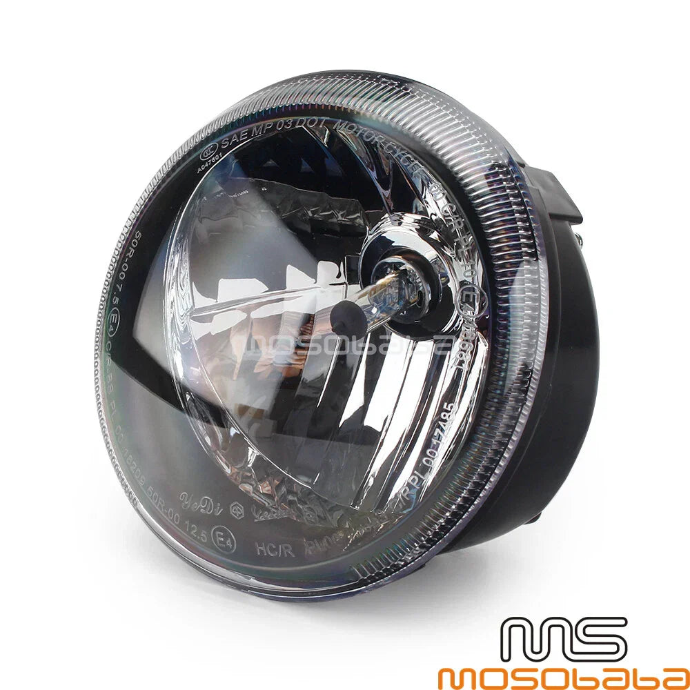 Clear Plastic Motorcycle Headlight for Vespa Gt GTS 125 200 250 300 (2005-2023)