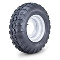 WANDA 21x7-10 ATV Tire Assembly for ATV (4/156mm PCD, 2+3 Offset, Silver Wheel)