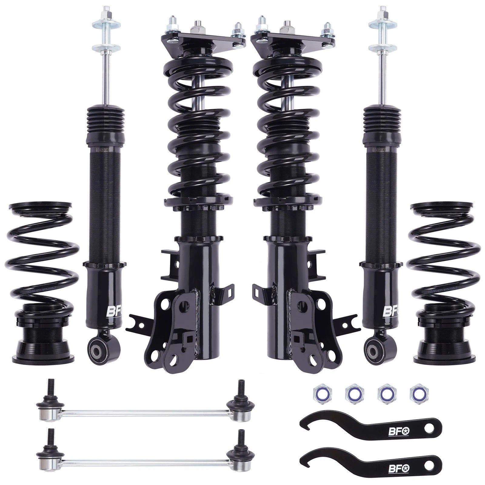 Coilover Suspension Struts Shocks Kit for Honda Civic (2012–2015)