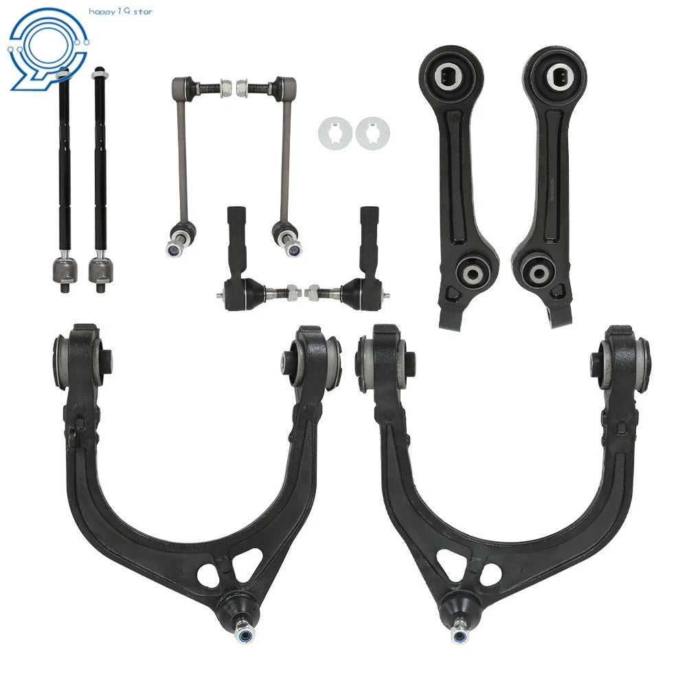 Set of 10 Front Upper Lower Control Arms Tie Rod Kit for Chrysler 300 (2011–2019)
