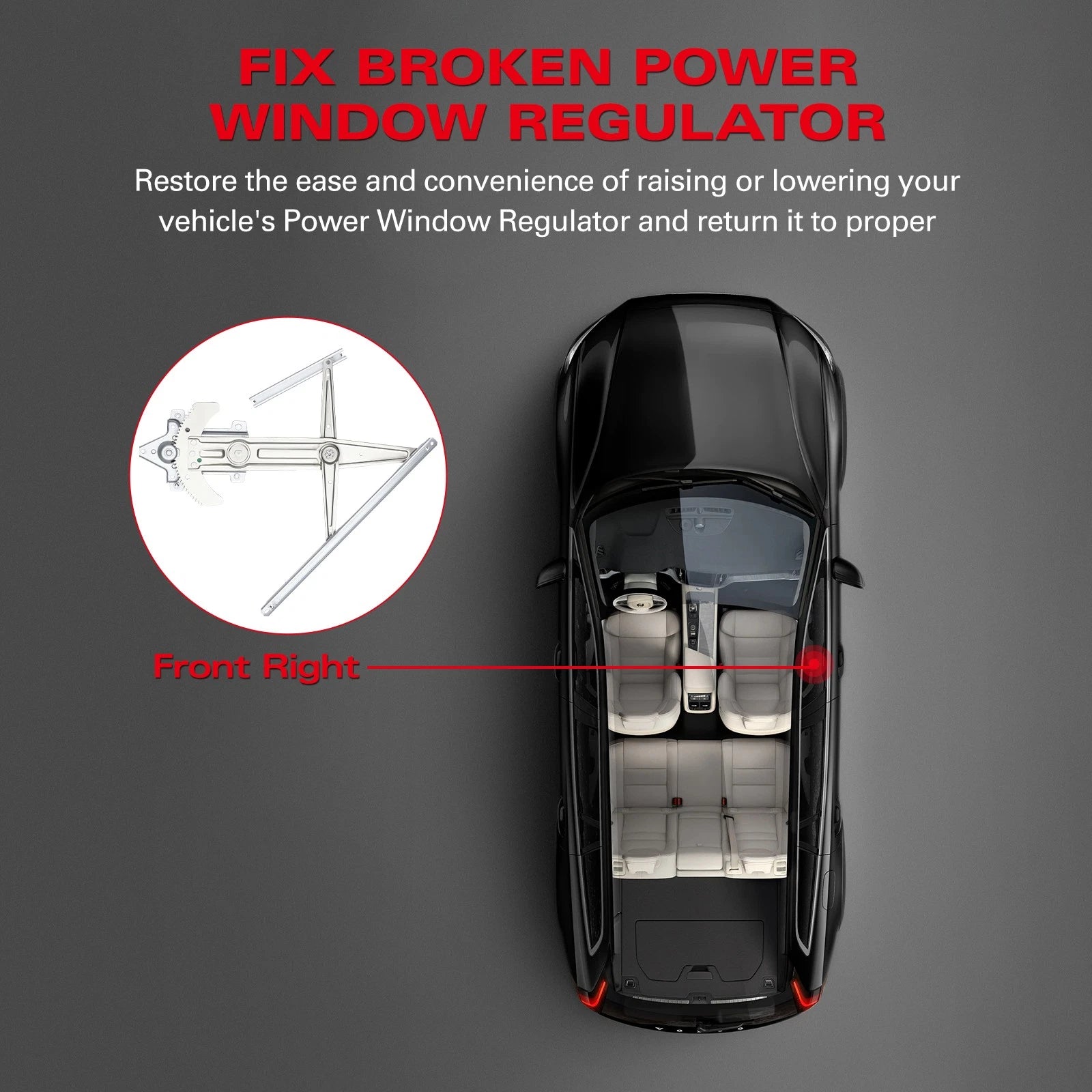 Power Window Regulator Assembly for Honda CR-V (2002–2006)