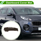 Dashboard Cover for Kia Sonet (2022–2025) Polyester Brown 1 Pc
