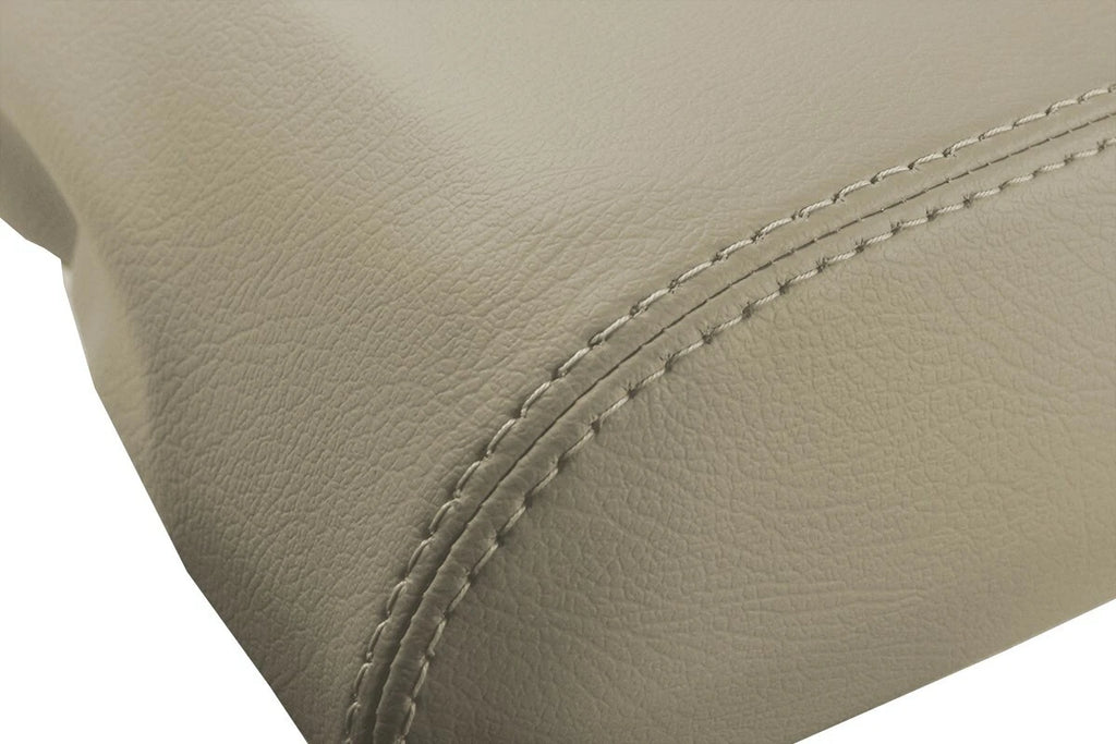 Leather Console Lid Pull Over Cover for Toyota Sequoia (2008–2022) Beige