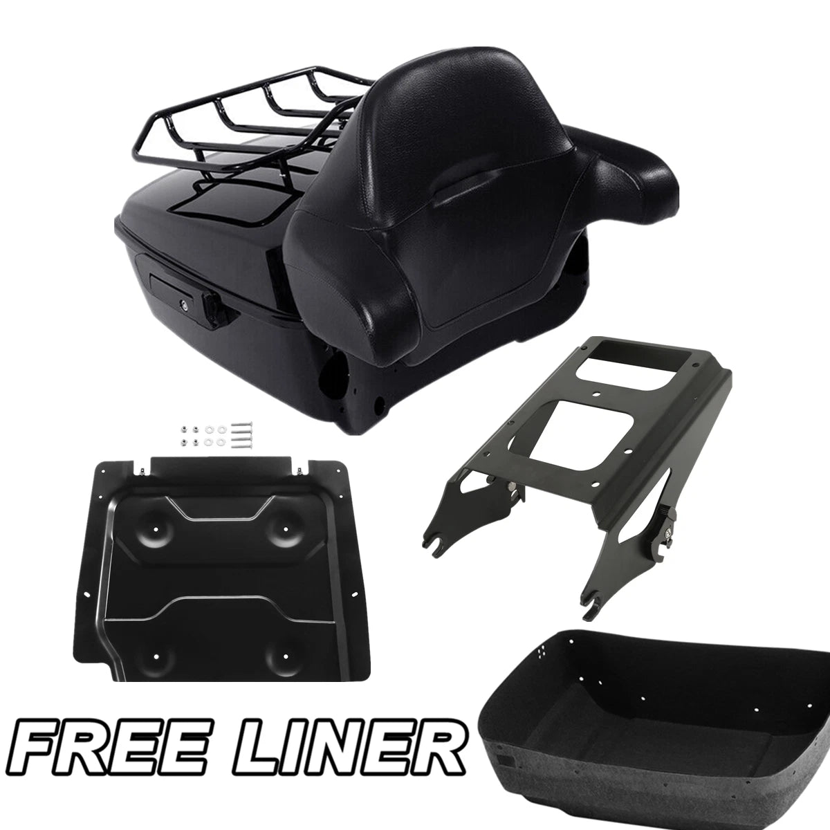 Trunk Pad Mount Rack Plate for Harley Street Road Glide King (2009–2013)