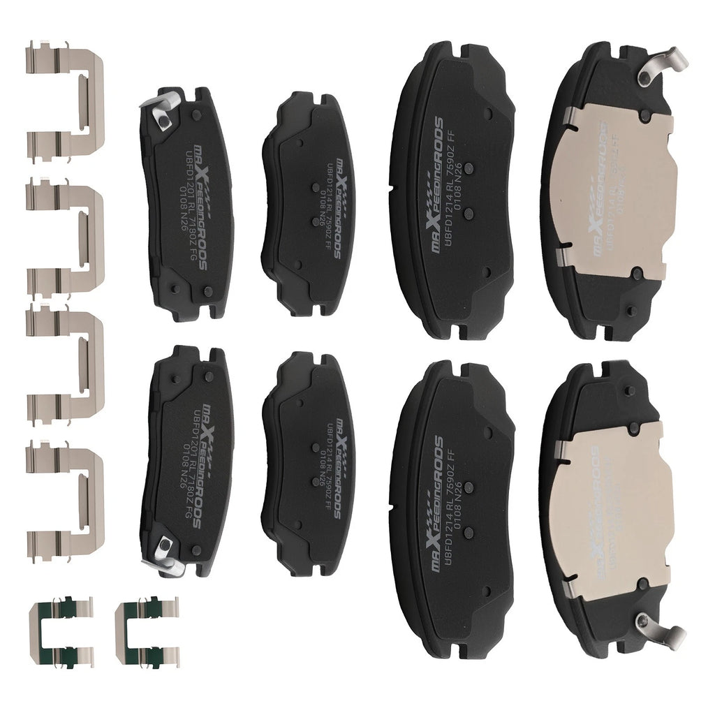 Front & Rear Ceramic Brake Pads Kit for Chevrolet Equinox / GMC Terrain (2010–2017)