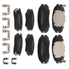 Front & Rear Ceramic Brake Pads Kit for Chevrolet Equinox / GMC Terrain (2010–2017)