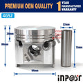 Set of 4 STD Pistons with Rings for Mitsubishi 4G52