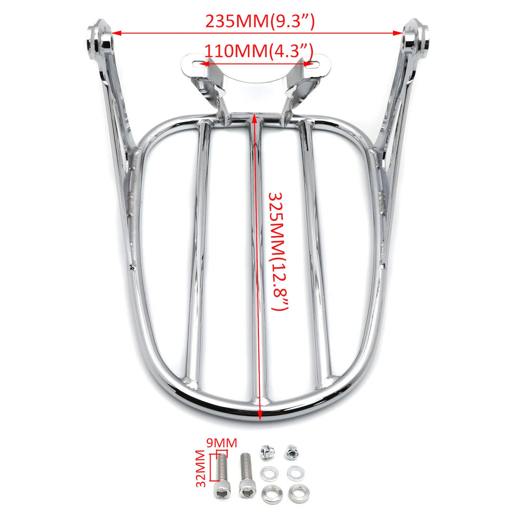 Chrome Luggage Rack for Harley Davidson Softail FLDE FLHC FLHCS (2018–2023)