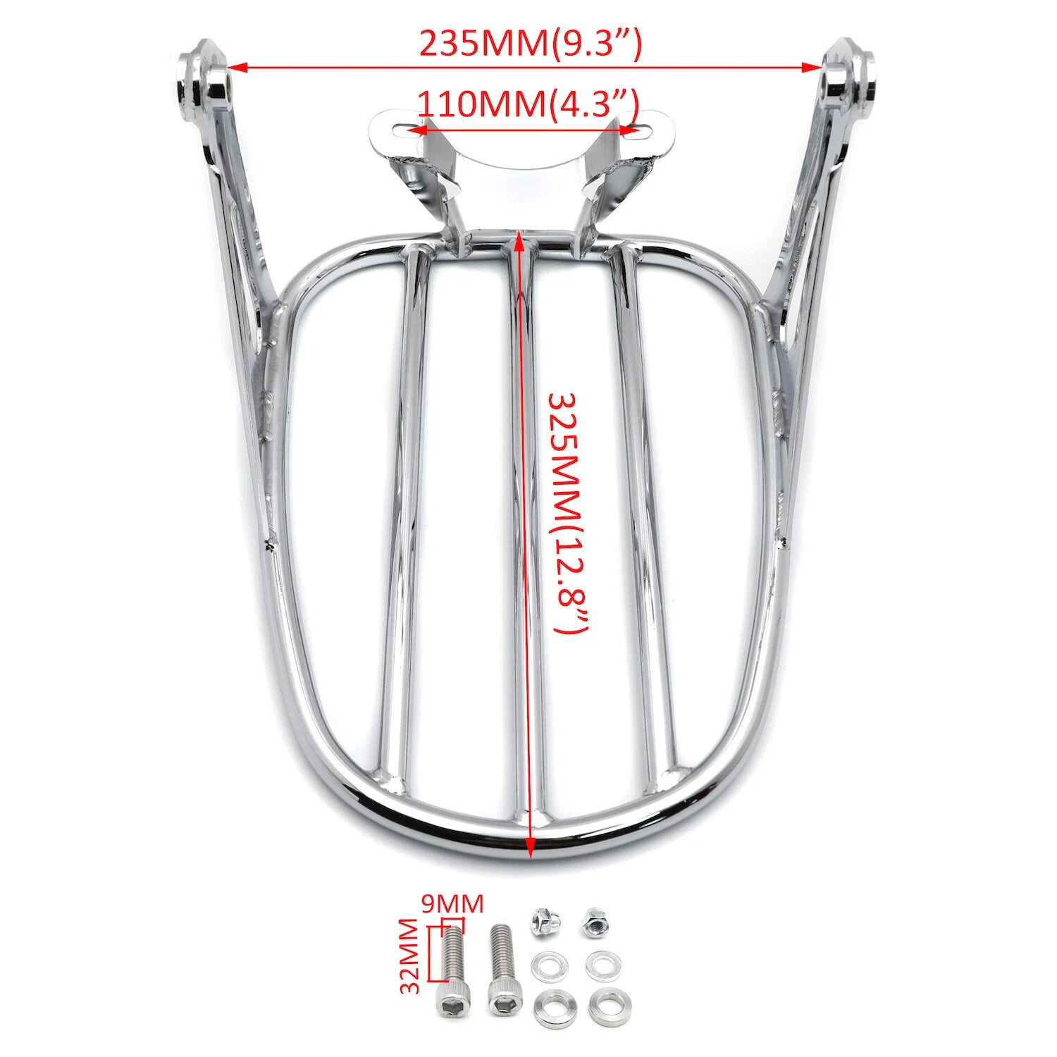 Chrome Luggage Rack for Harley Davidson Softail FLDE FLHC FLHCS (2018–2023)