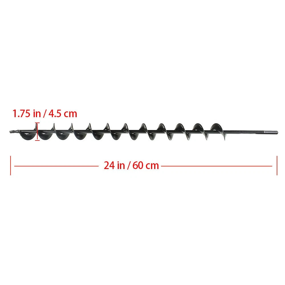 1.75" Ã 24" Bulb Plant Auger Drill Bit for Rapid Planter