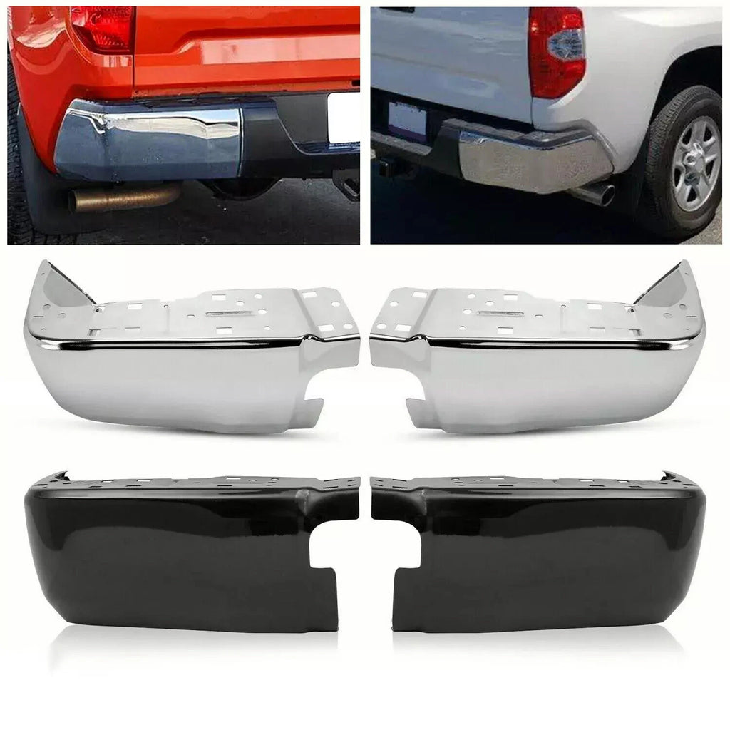 Set of 2 Rear/Front Step Bumper End Caps for Toyota Tundra (2014–2024)