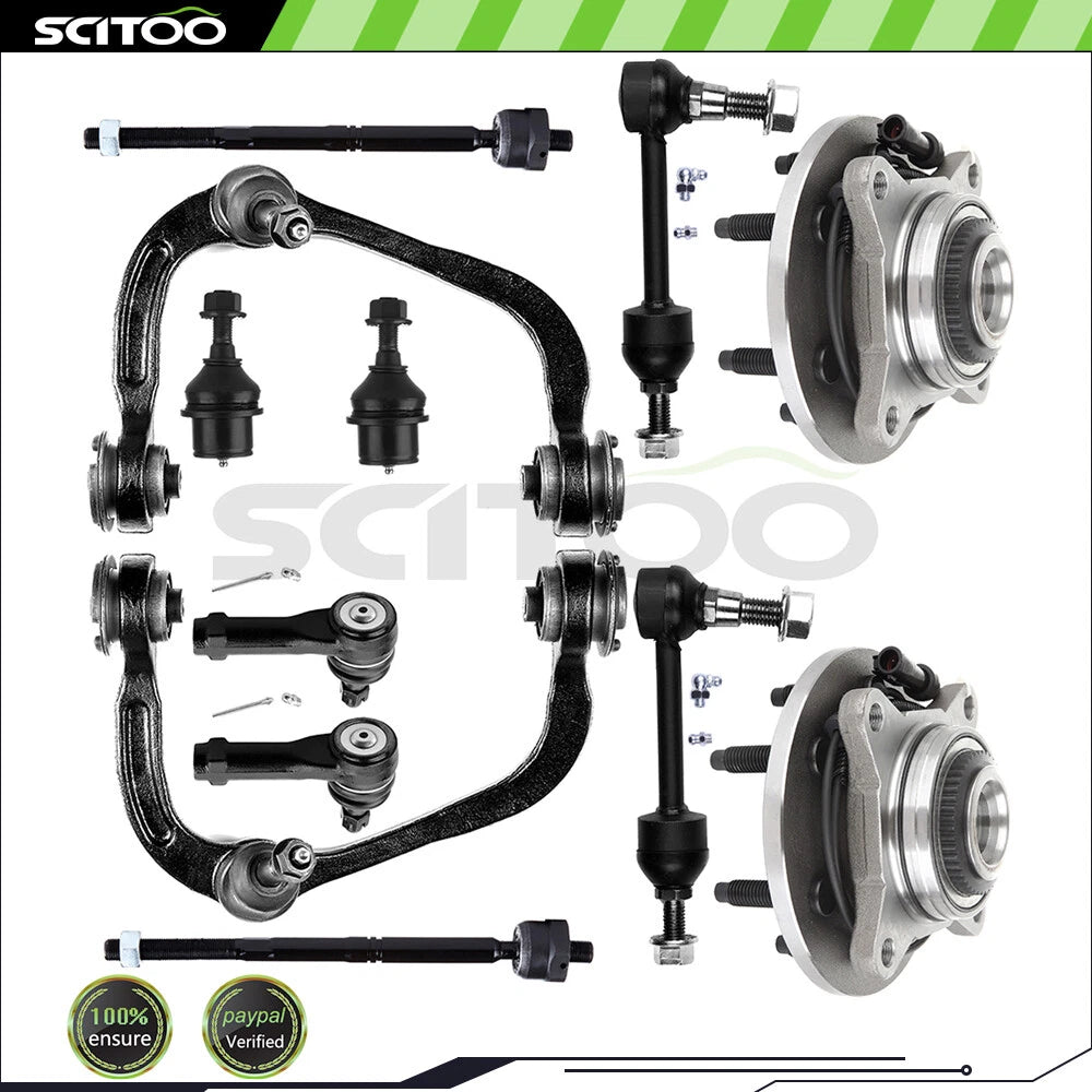 Front Control Arm Tie Rod End Link Wheel Bearing Hub for Ford F-150 (2004–2005)