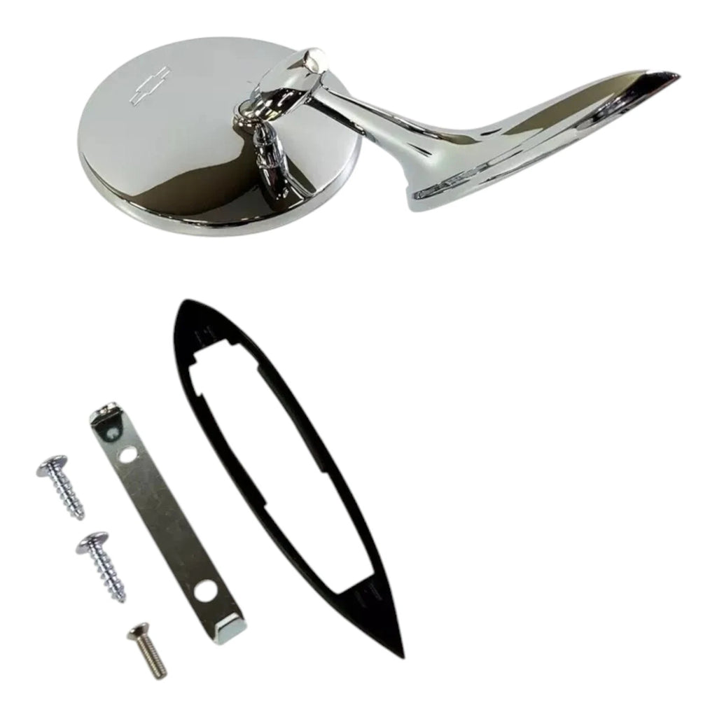 Door Side Mirror Set Replacement with Hardware for 1963–1965 Chevy Nova
