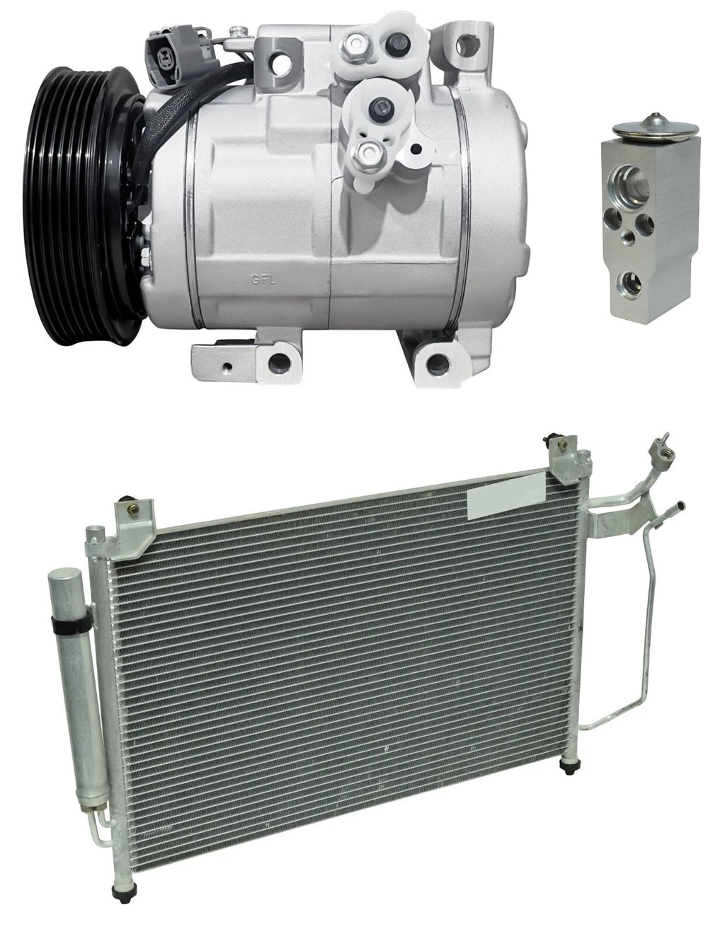AC Compressor Kit With Condenser Replacement for Mazda CX-7 (2011–2012)