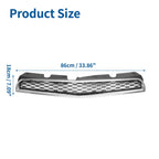 Front Upper Bumper Grille for Chevrolet Equinox (2010–2015) Chrome