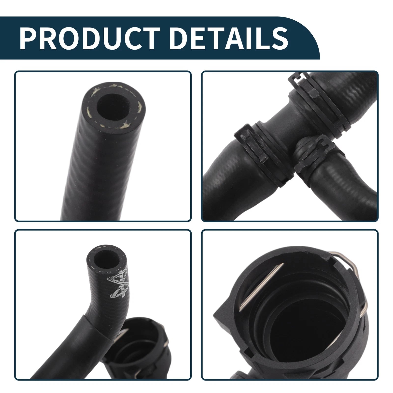 Radiator Hose Water Pipes for Volkswagen Sharan (2016) No. 7N0122101C Rubber
