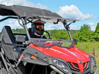 Scratch Resistant Flip Windshield for CFMOTO ZForce 500/800/1000 (2015–2023)