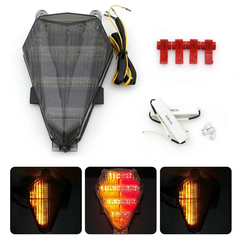 Integrated LED TailLight Turn Signals for Yamaha YZF 600 R6 (2006–2016) Smoke