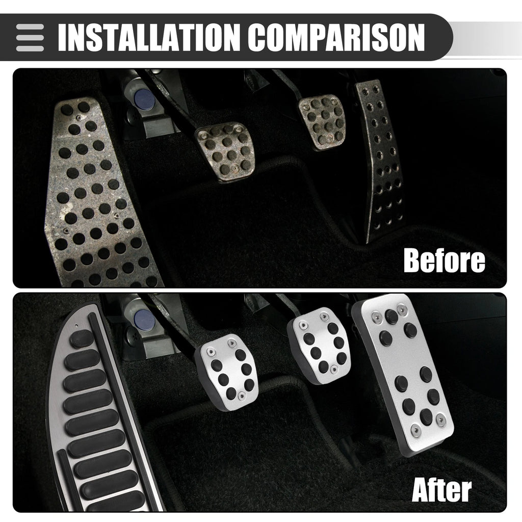 Set of 2 Manual Transmission Pedal Covers for Ford Focus 