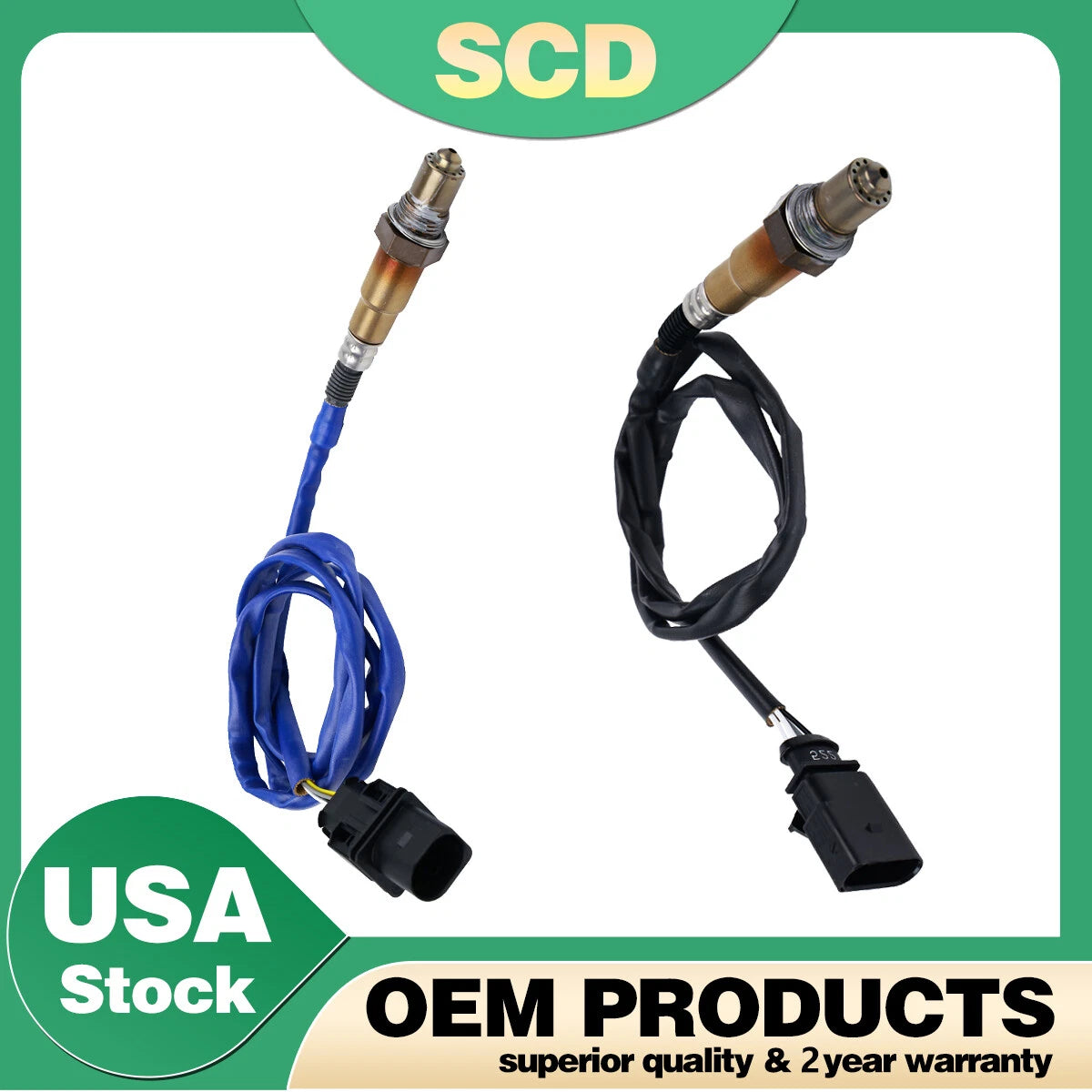 2Pcs O2 Oxygen Sensor for VW Jetta Golf Passat Beetle (2010–2014)
