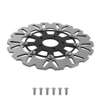 Floating Front Brake Rotor for Harley-Davidson Touring 08-19 Softail 15-24 Black