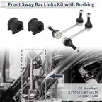 Front Stabilizer Bar Links with 2 Pcs Bushing for Jeep Grand Cherokee (1999–2021) No.K750578