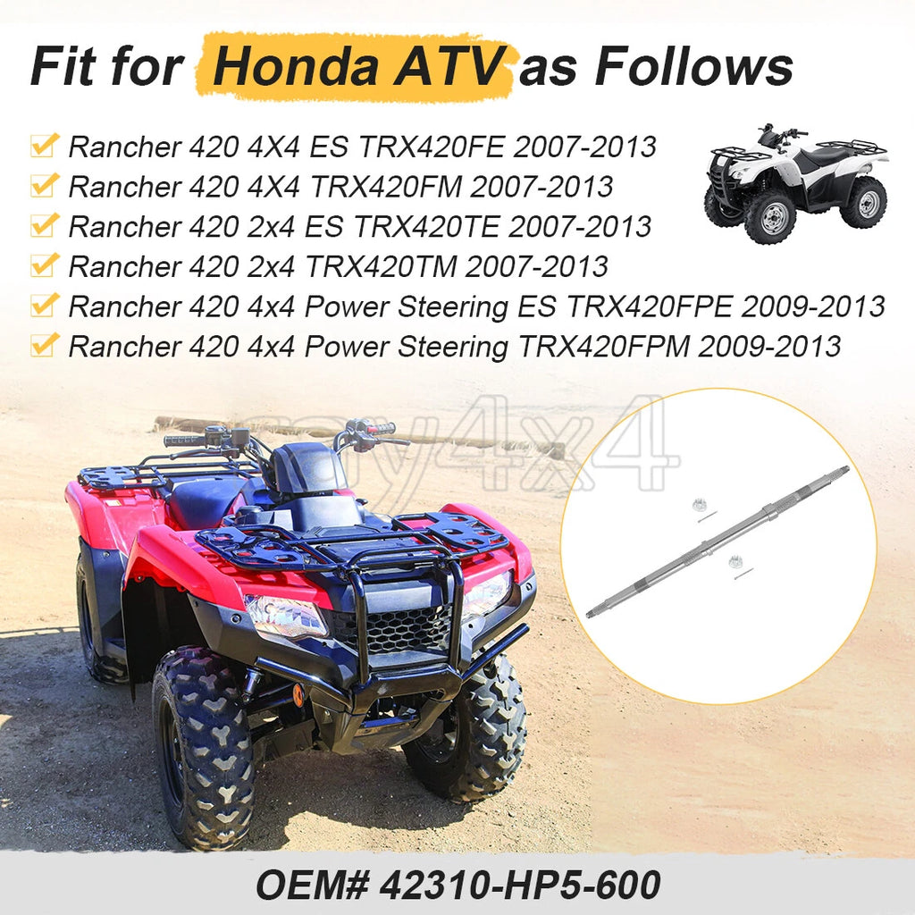 Rear Axle Shaft for Honda TRX420FE TRX420FM Rancher 420 (2007–2013)