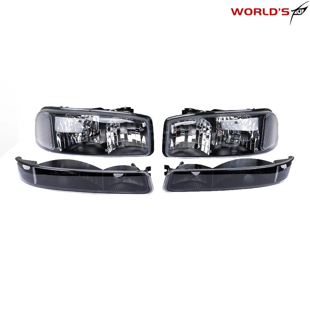 Chrome Clear Headlight for GMC Sierra Yukon (1999–2007)