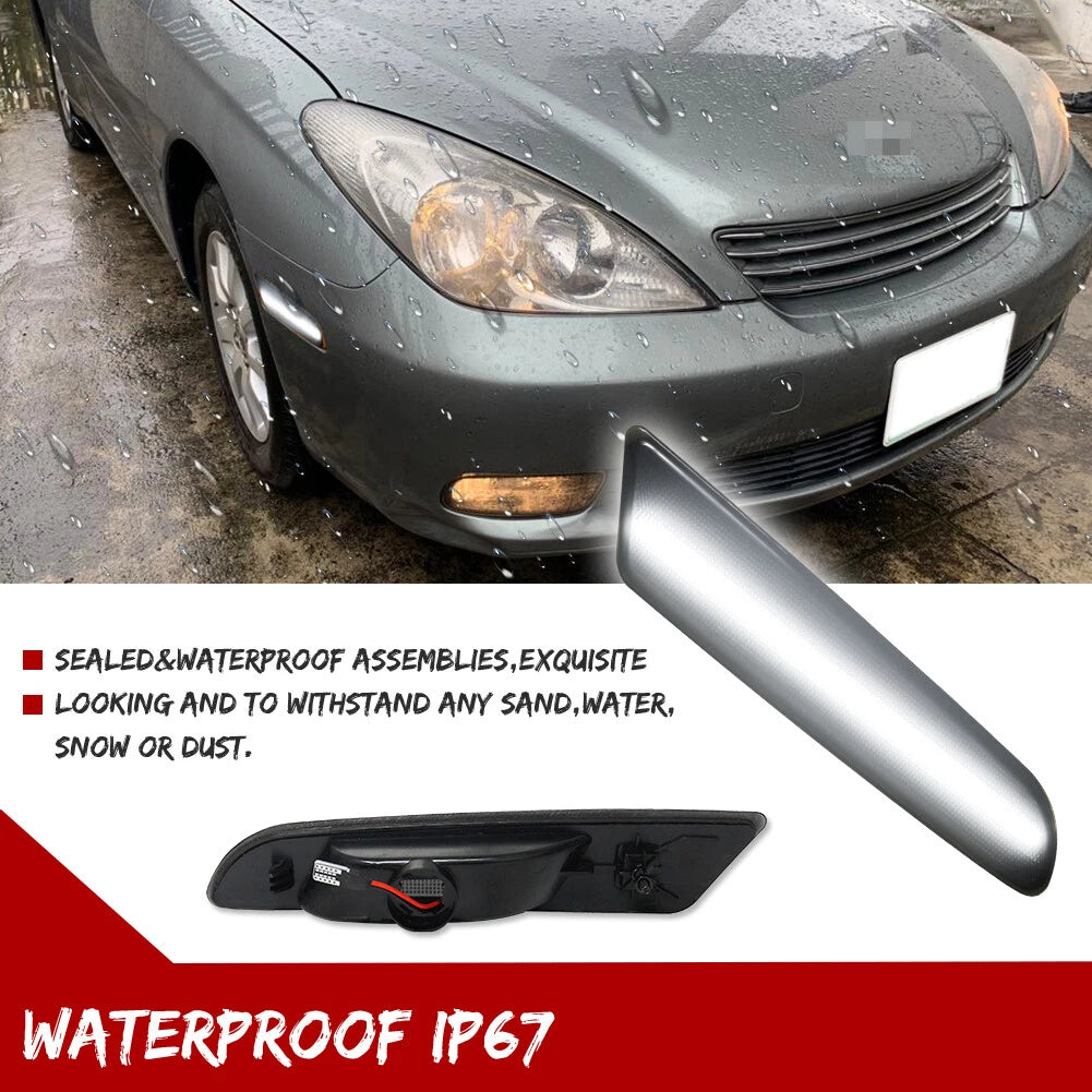 White LED Front Side Marker Lights for Lexus ES300 ES330 (2002–2006)