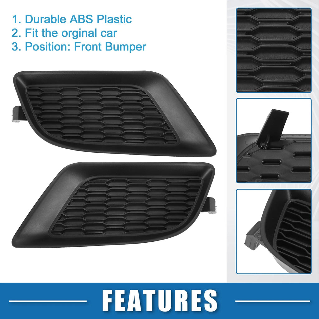 2X Front Left Right Fog Light Grille Cover for Dodge Charger (2011–2014)