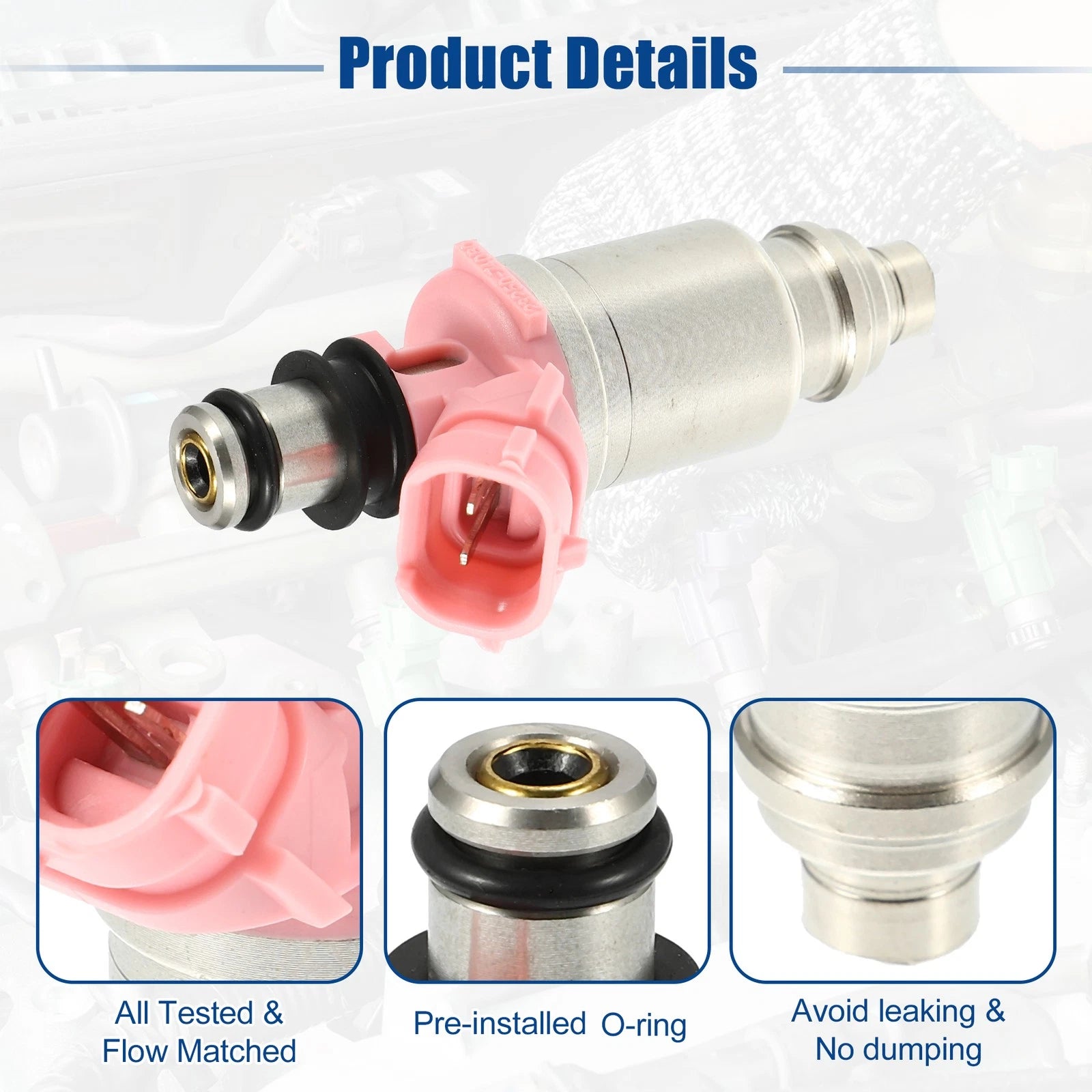 6X Fuel Injector Nozzle 23209-74080 for Toyota Land Cruiser (1992–2004)