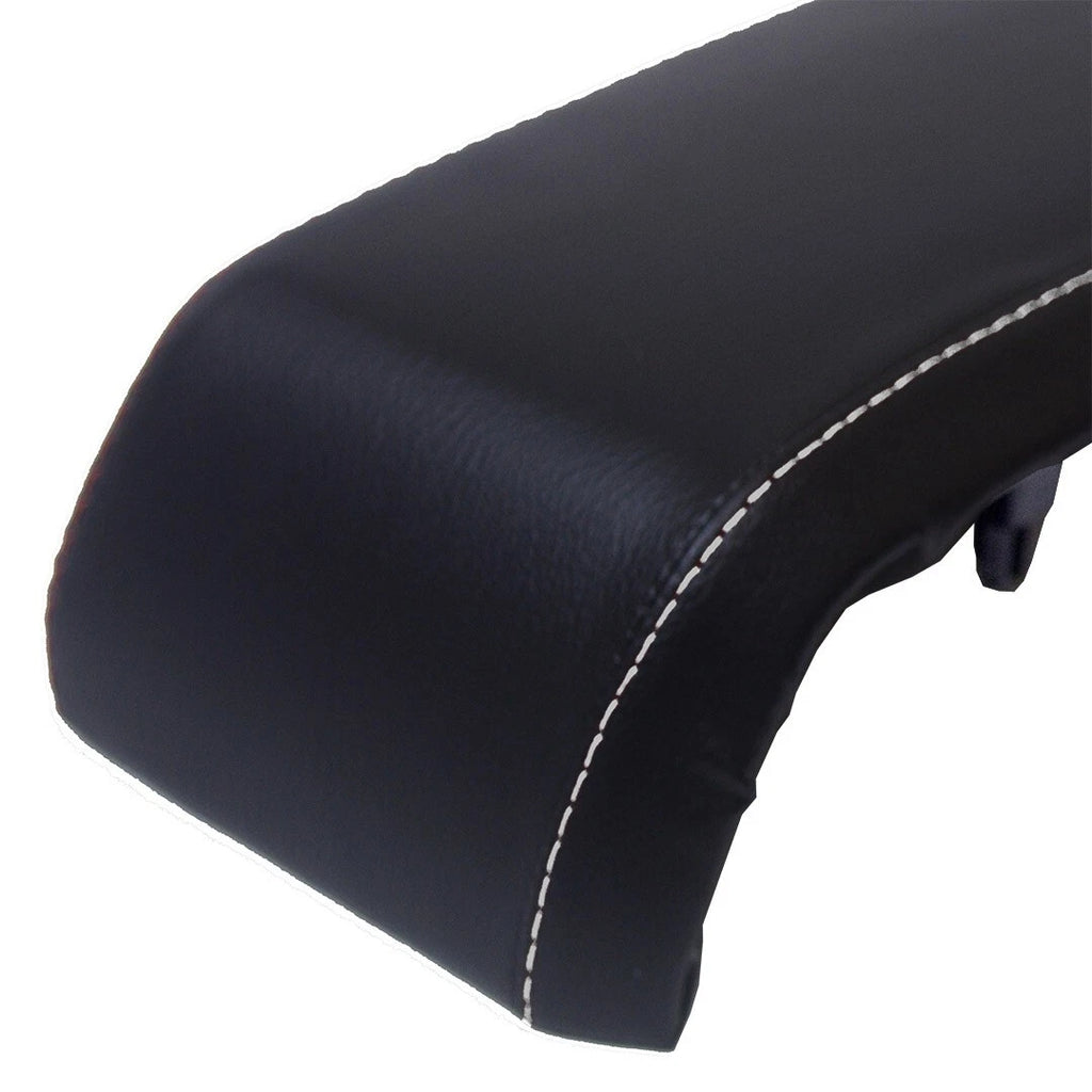 Console Armrest Lid Cover for Toyota Tundra (2014–2019) White Stitch