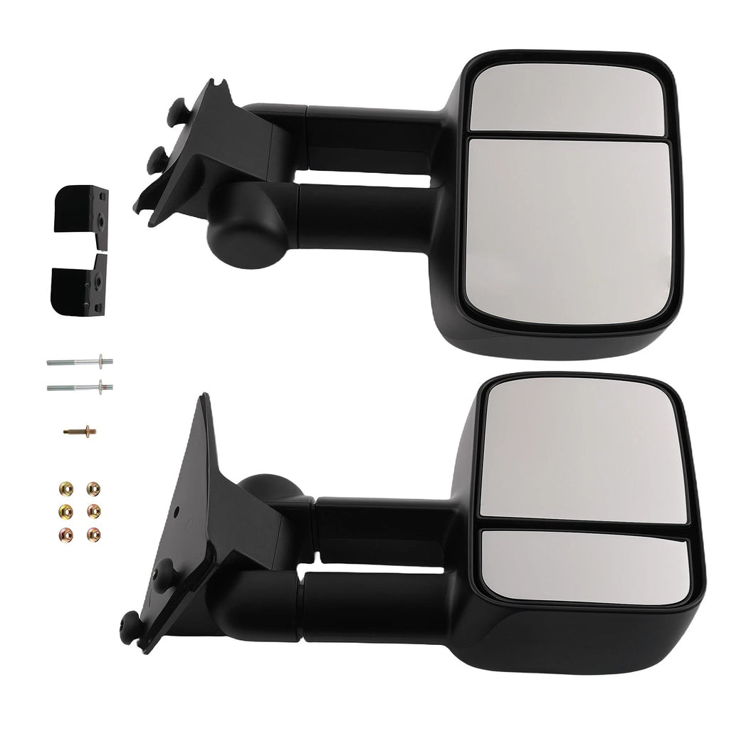 Front Manual Towing Mirrors for GMC C1500 C2500 C3500 (1988–2001) GM24L GM24R