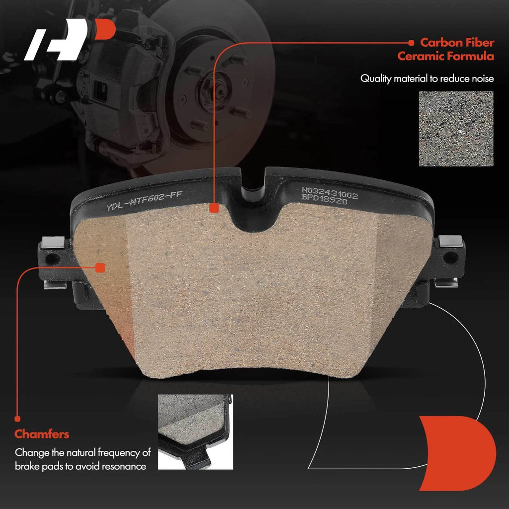 Set of 4 Front Ceramic Brake Pads for BMW G20 330i 330i xDrive (2021–2022)