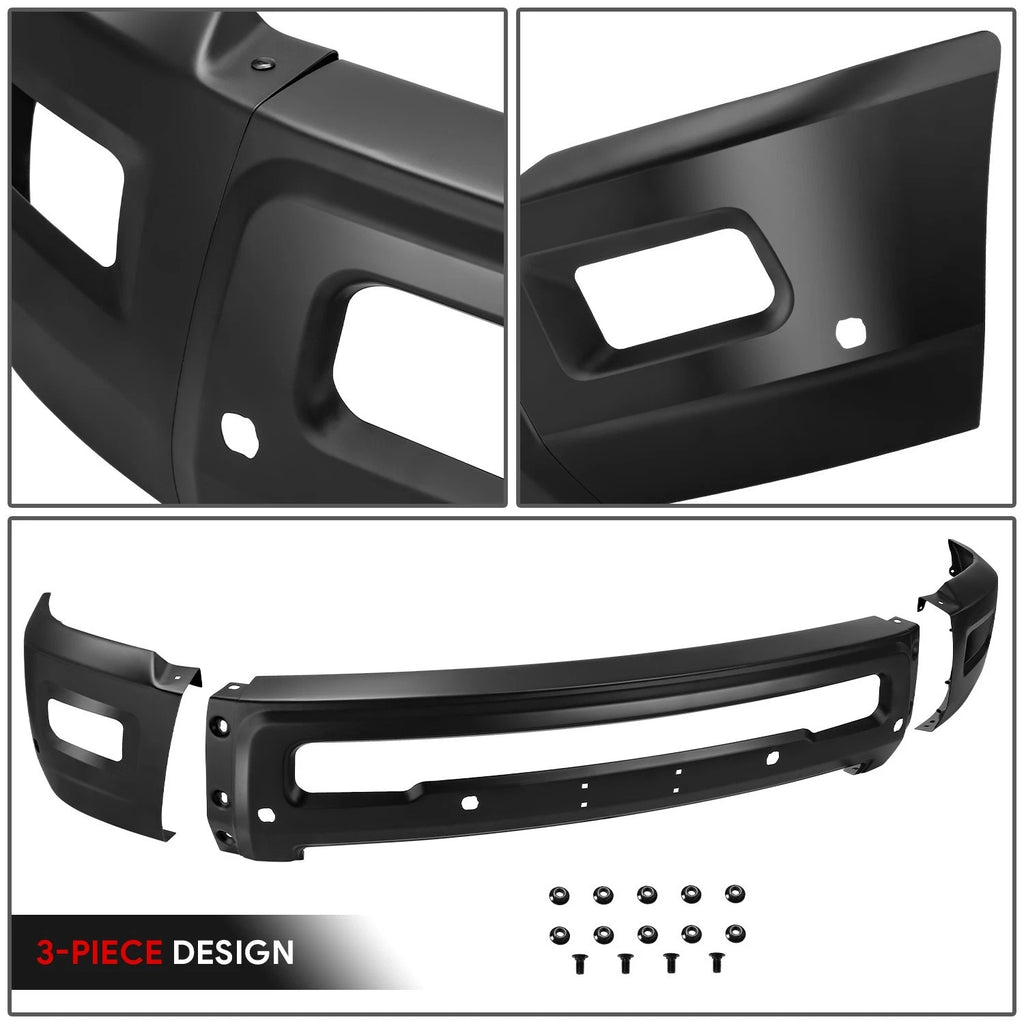 Front Bumper Face Bar for Dodge Ram 2500 3500 (2010–2018) w/ Fog Light Holes