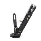 Stainless Steel Adjustable Kickstand for Motorcycles - Non-Slip Side Support