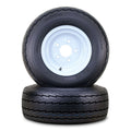 2 WANDA Trailer Tire Wheel Assembly 20.5x8-10 10-Ply 5 Lugs 4.5" White Rim