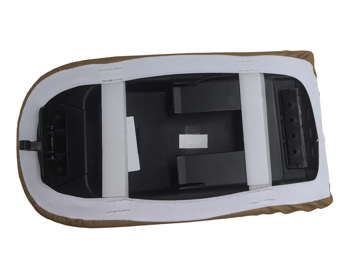Console Lid Pull Over Cover Leather for Ford Expedition (1997–2002) Dark Beige
