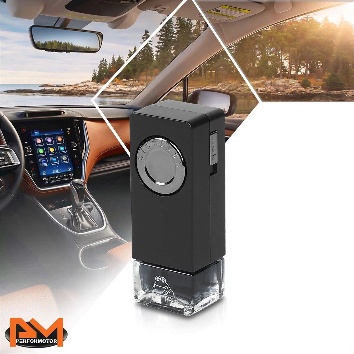 Air Freshener Clip-On for Car (Tree Frog Black Squash Scent)