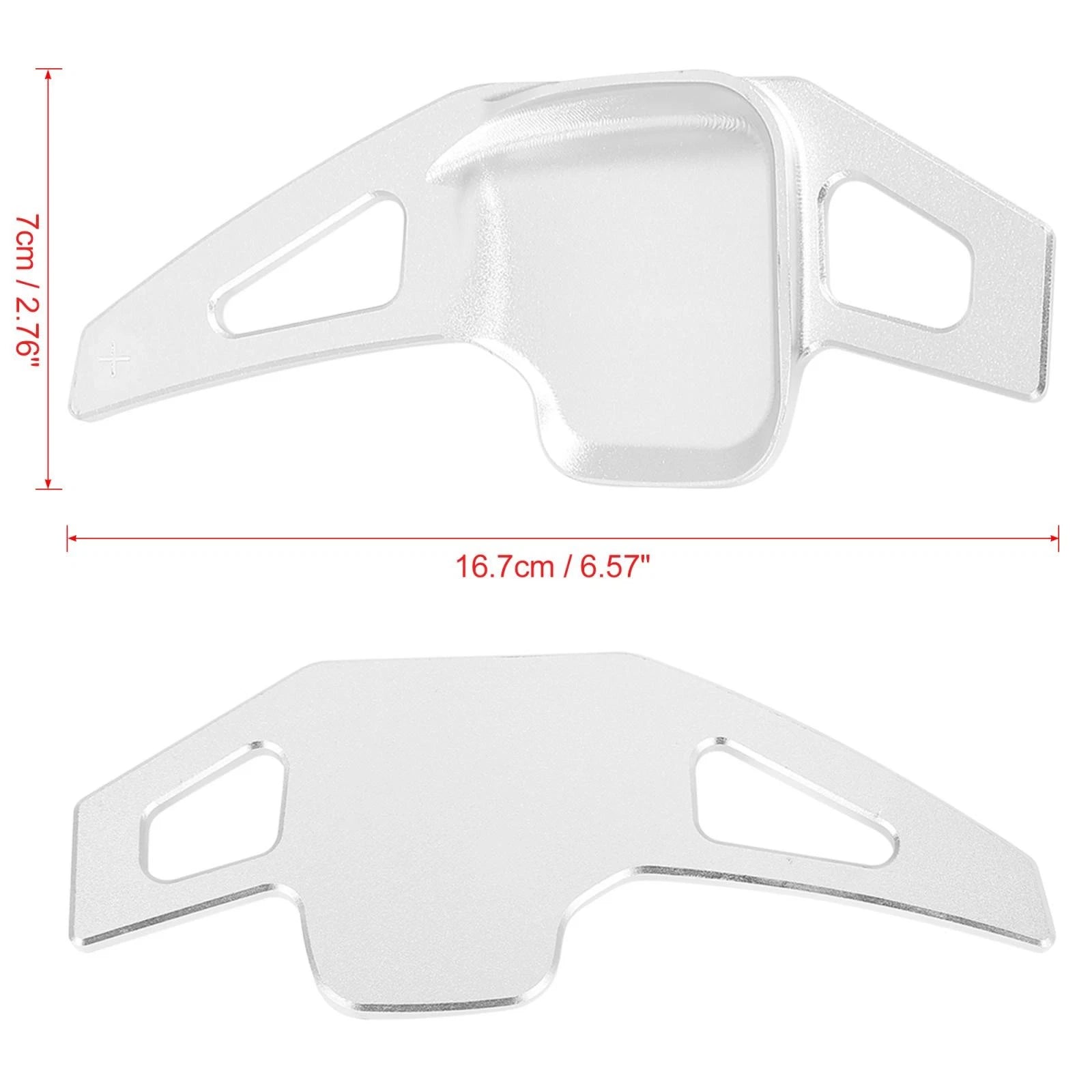 Pair Silver Tone Steering Wheel Shift Paddle for BMW F22 F23 F30 F31 F33 F34 (2012–2019)