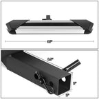 2" Receiver Rear Bumper Guard for Pickup SUV (Chrome, Tow Hitch Steps)