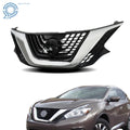 Front Bumper Grille for Nissan Murano (2015–2018) Chrome Black