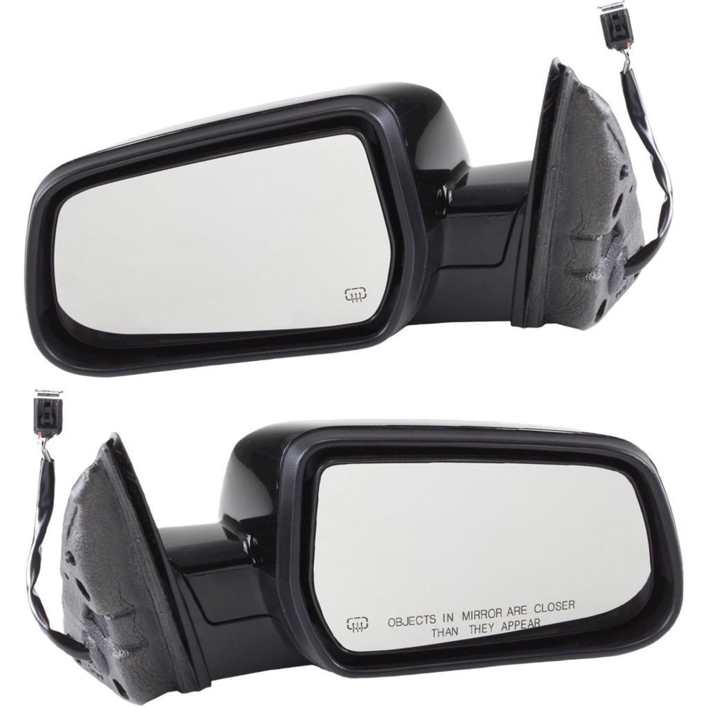 Set of 2 Heated Mirrors for Chevrolet Equinox (2010–2017) Paintable OE Replacement
