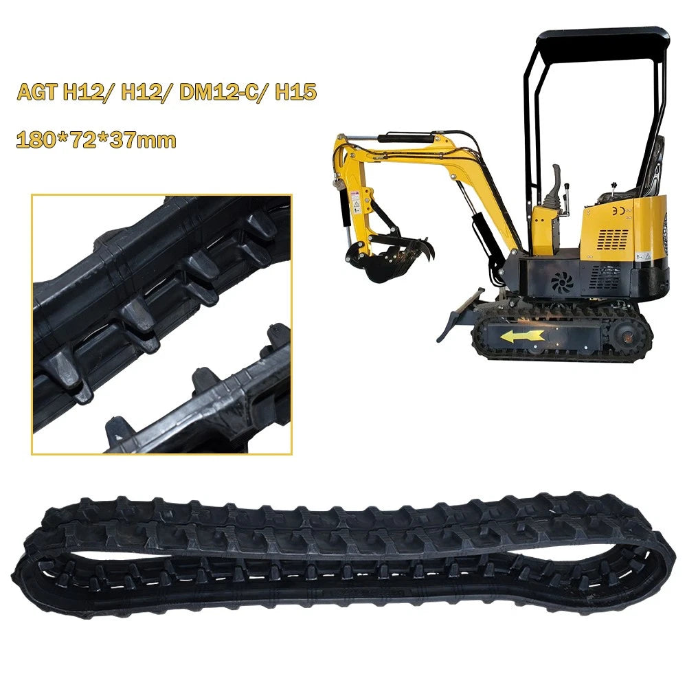 Rubber Tracks 1807237mm for Mini Excavator AGT H12/DM12-C/H15