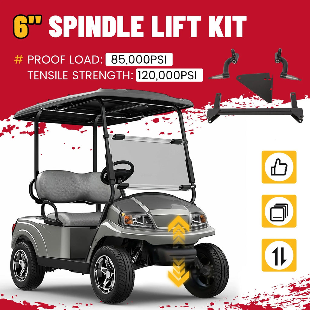 6" Spindle Lift Kit for Yamaha G29/Drive Golf Cart (2007–Present)