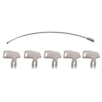 5PCS Key Battery Disconnect for Komatsu Heavy Equipment (K2C166)