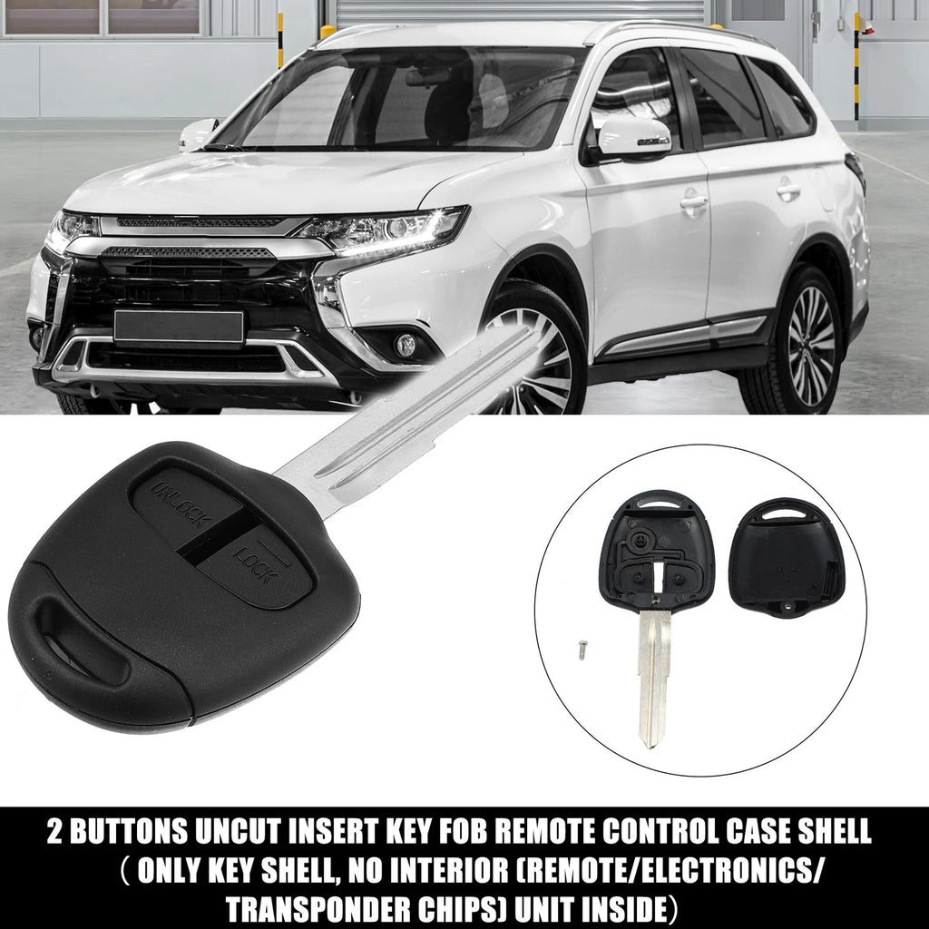 2 Button Keyless Entry Remote Key Housing for Mitsubishi (No Chip) 723115018530