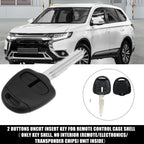 2 Button Keyless Entry Remote Key Housing for Mitsubishi (No Chip) 723115018530