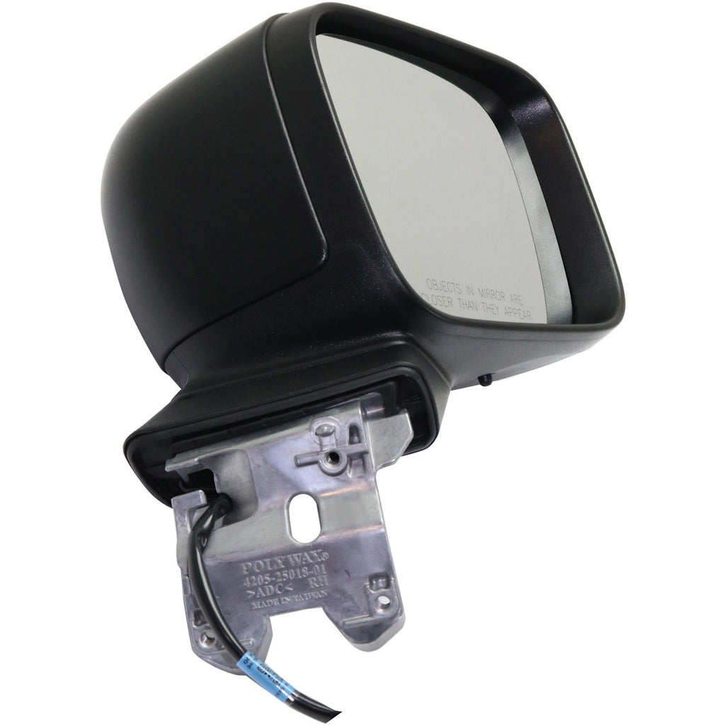 Set of 2 Mirrors for Jeep Renegade (2015–2018) Black