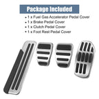 Set of 4 Accelerator and Brake Pedal Covers for Nissan Qashqai J11 (2016)